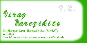 virag marczikits business card